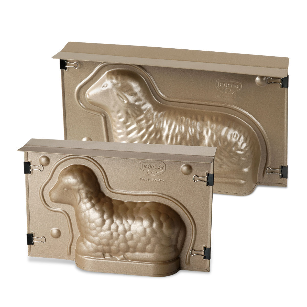 Backformen-Set "Lamm und Lämmchen gold", 2-teilig