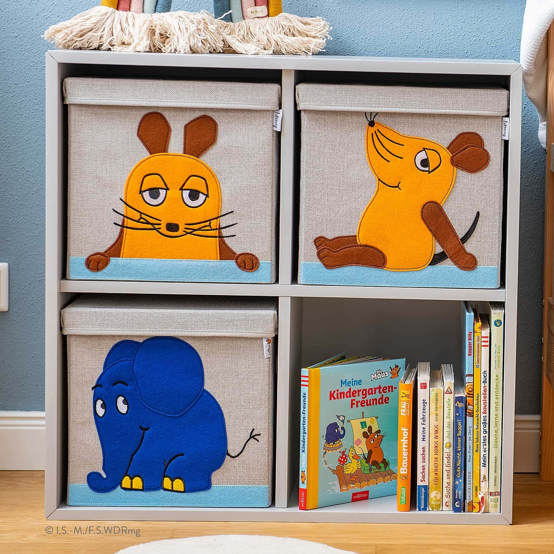 Aufbewahrungsbox mit Deckel DieMaus sitzend