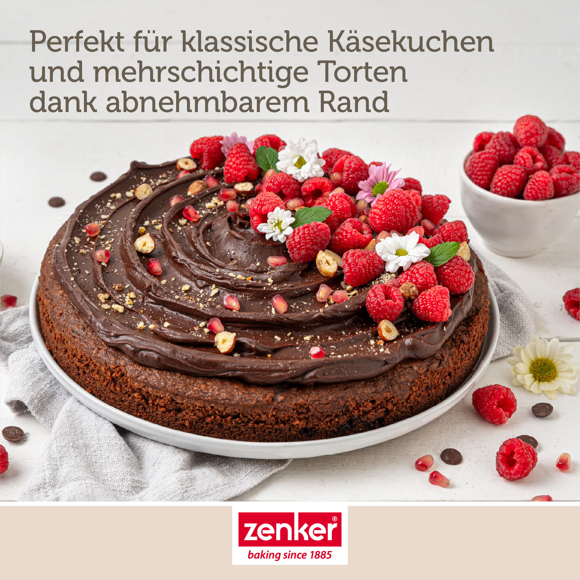 Springform mit Flachboden Perfect Black+, Ø28cm