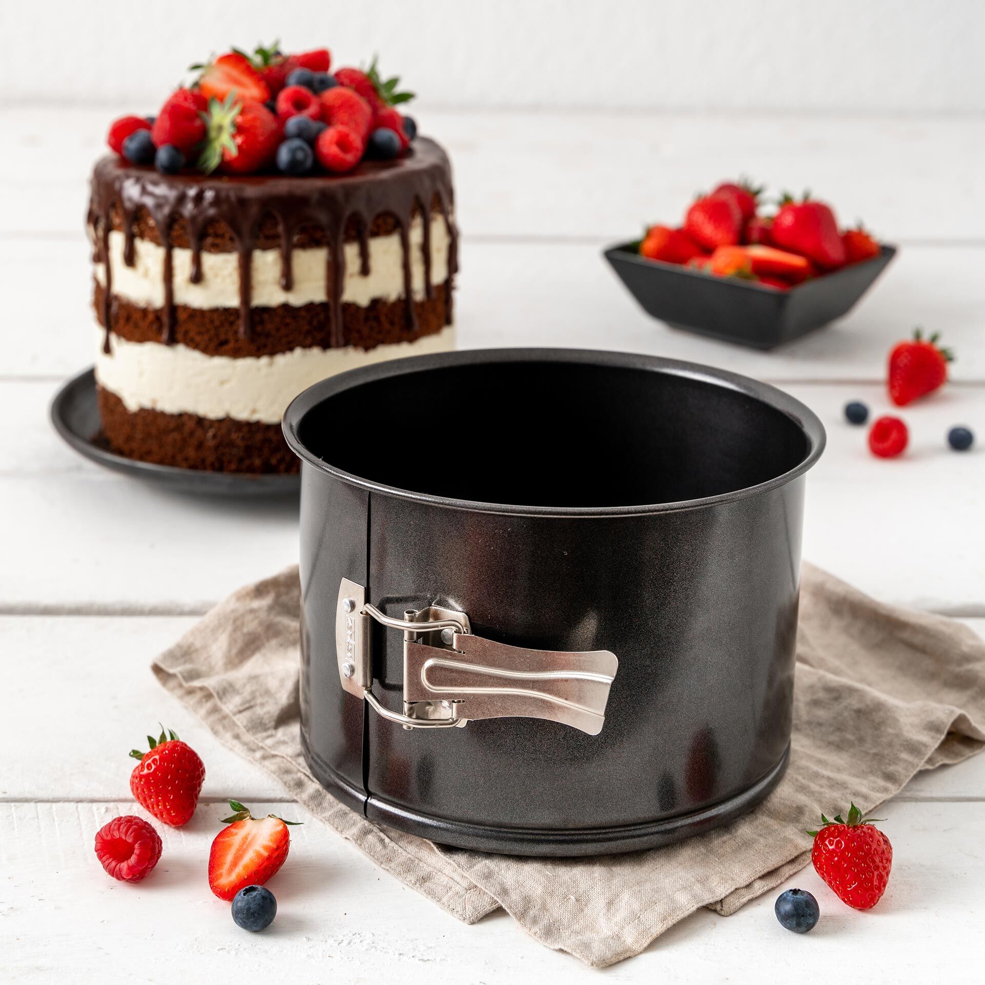 Springform extra hoch Black Metallic, Ø18cm