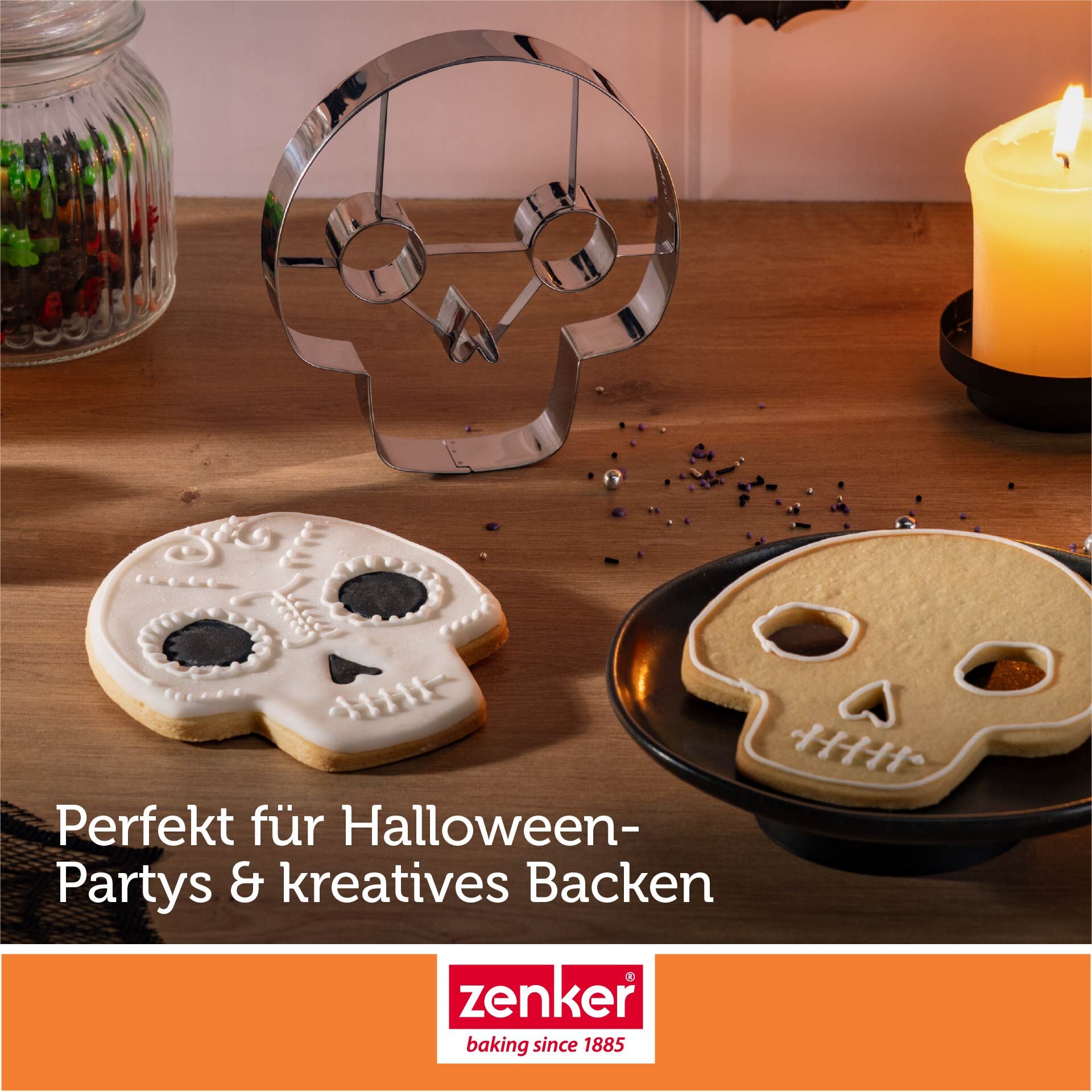 Happy Halloween Baking XXL Ausstecher Totenkopf