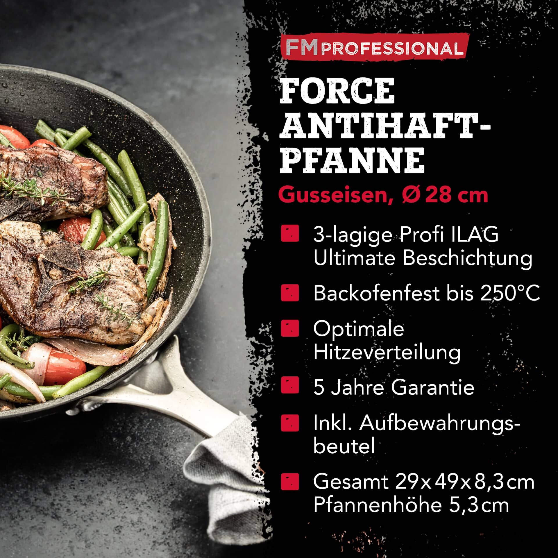 Profi Bratpfanne Force, Ø28cm