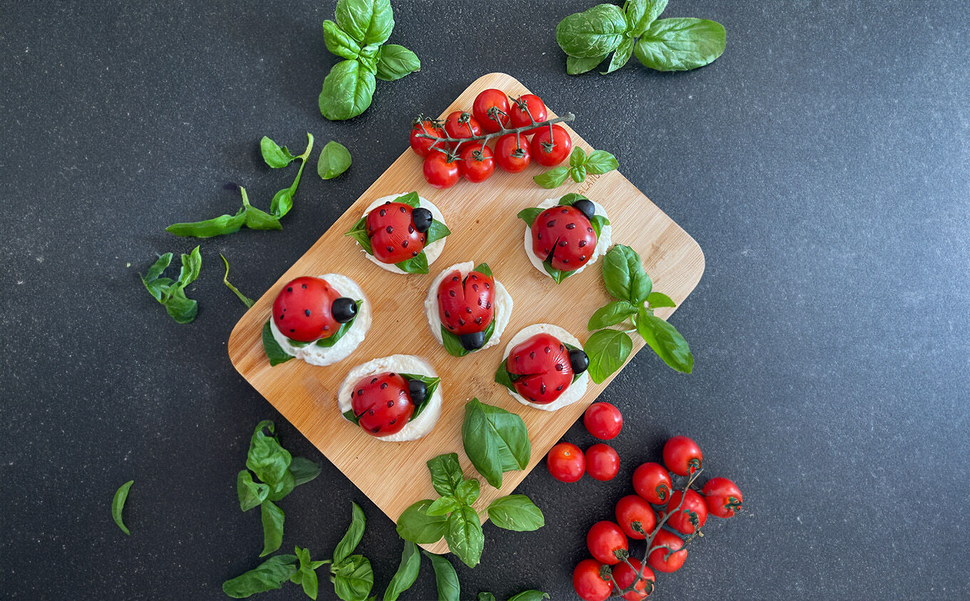 Marienkäfer-Caprese