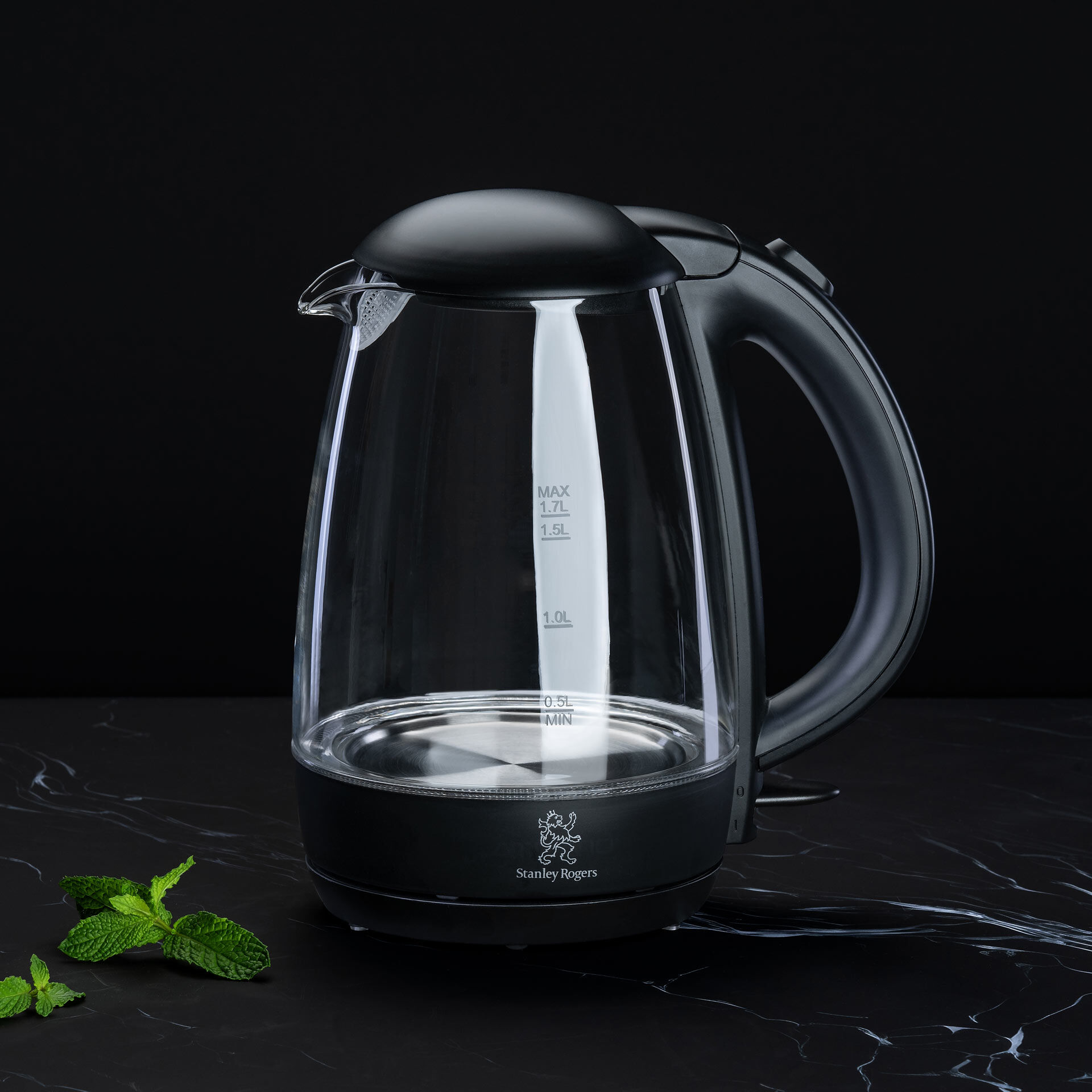 Wasserkocher, Glas, 1,7L