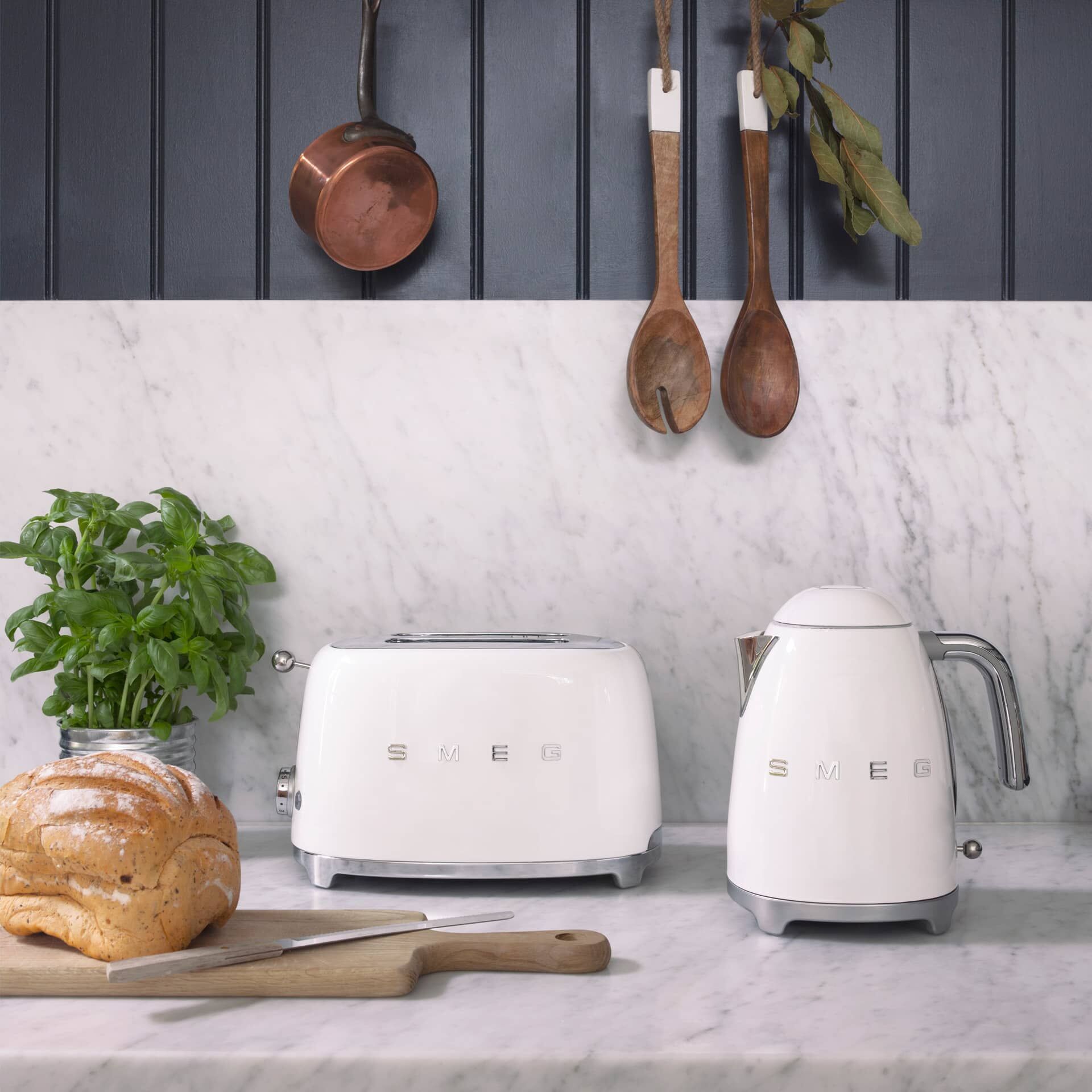 2-Schlitz-Toaster Kompakt Weiß