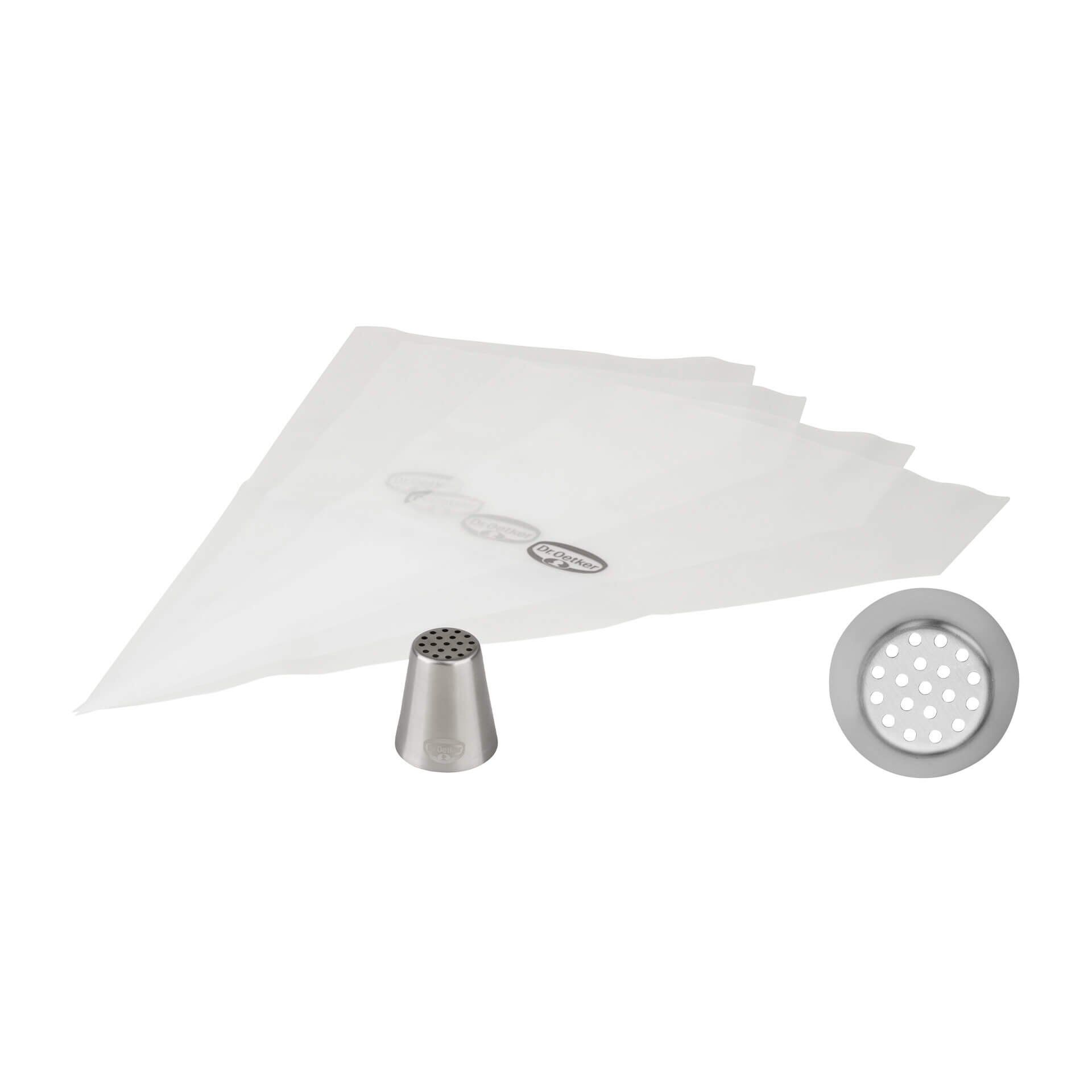 Gras Tülle inkl. 4 Eingwegspritzbeutel, 5-teilig