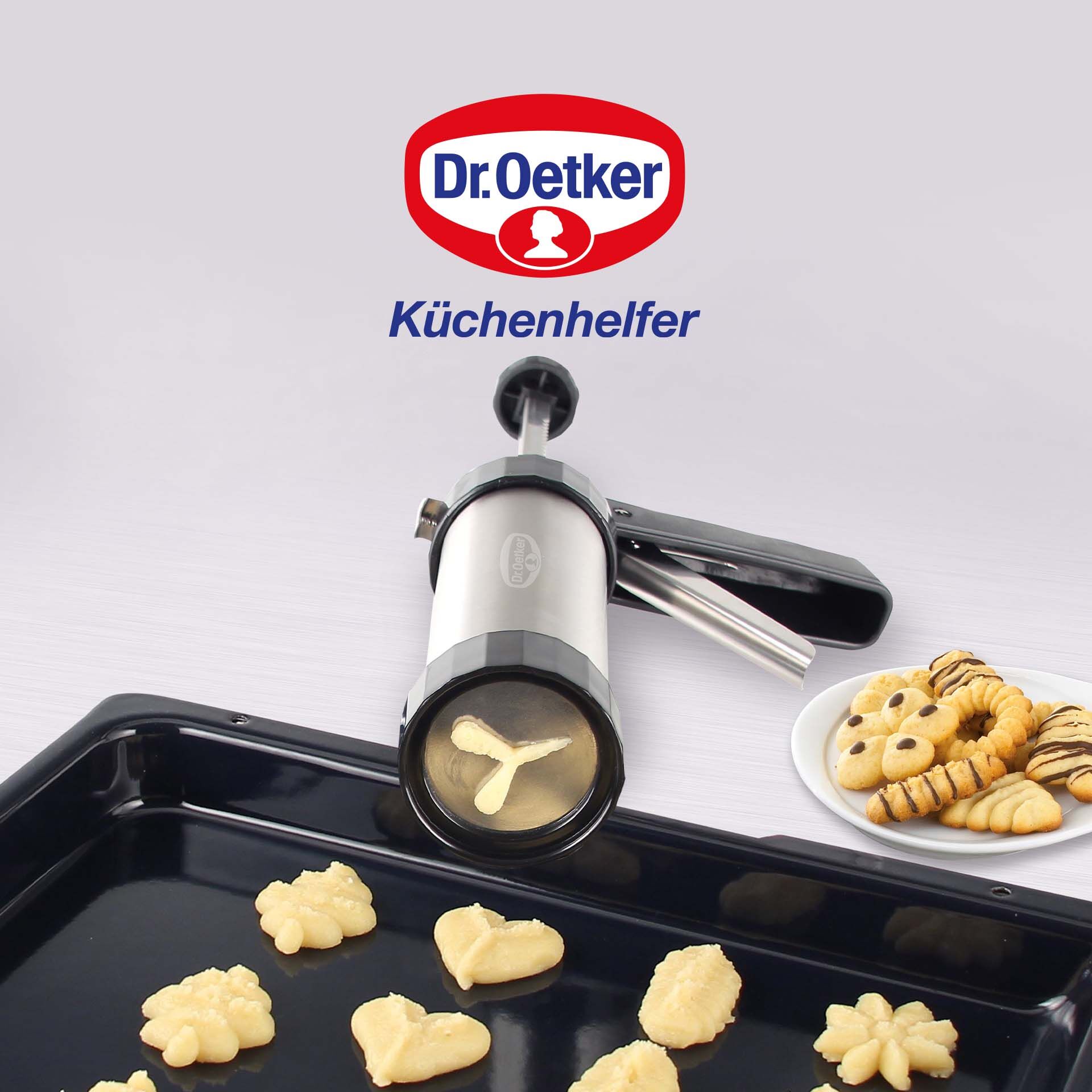 Gebäckpresse inkl. 12 Formscheiben, 13-teilig