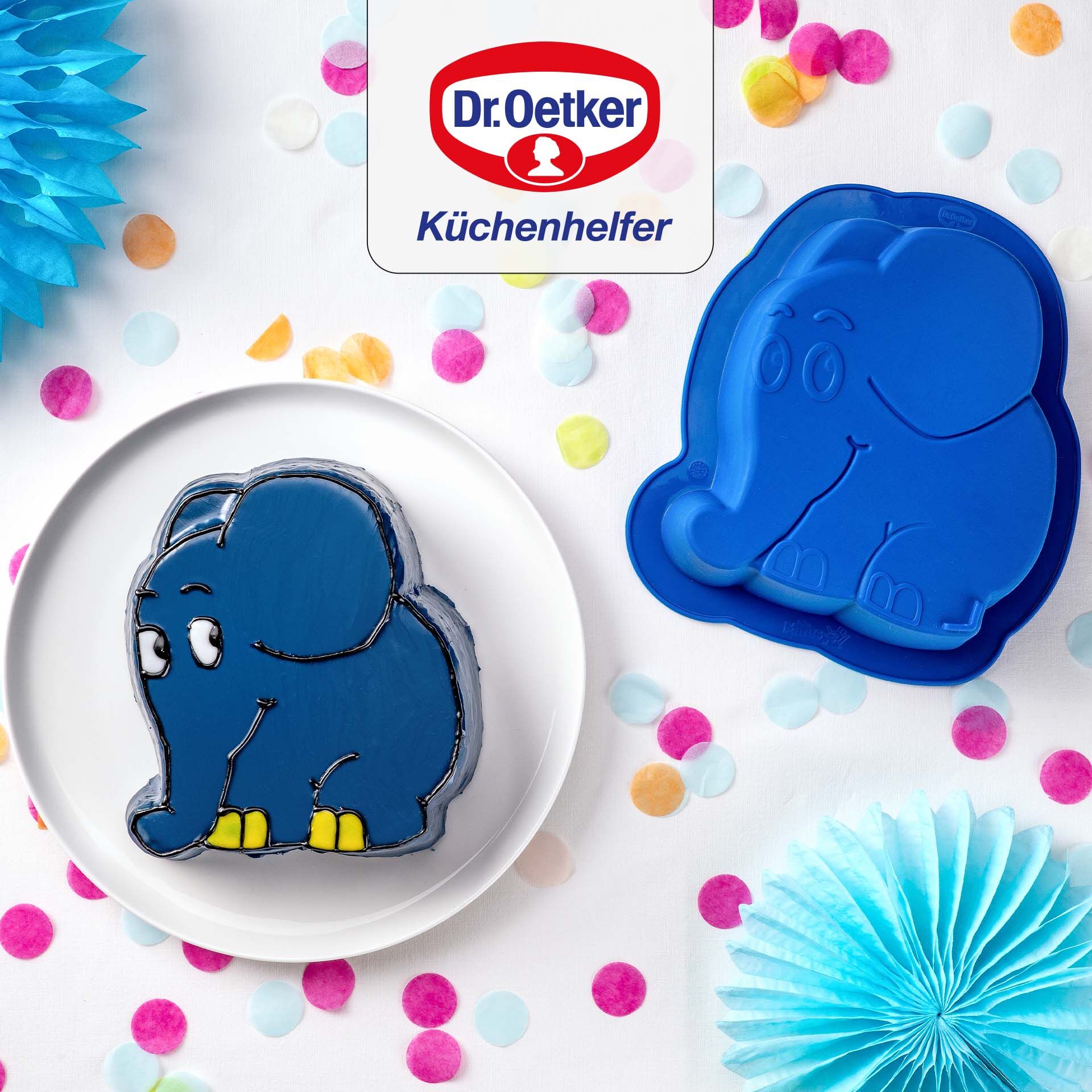 Motivbackform DieMaus Elefant, Silikon