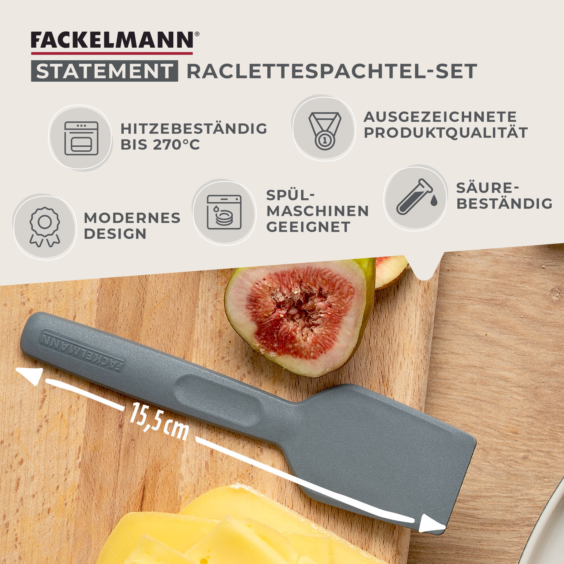 Raclette-Spachtel Statement , 4 Stück