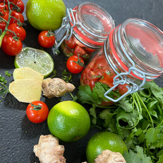Asiatischer Tomatensalat