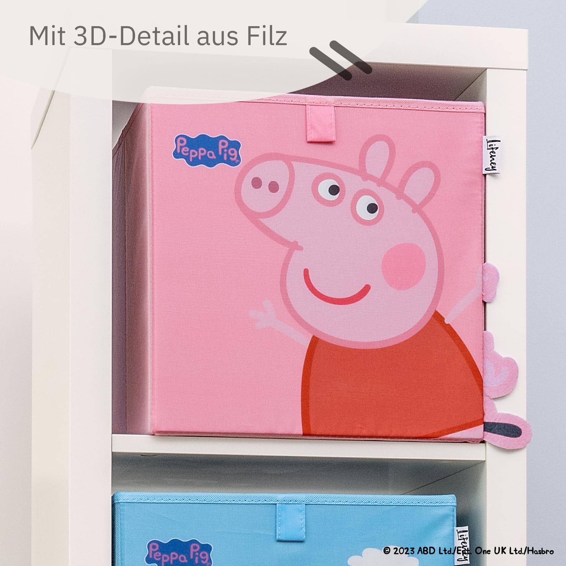 Aufbewahrungsbox Peppa Pig tanzend, 30x30x30cm