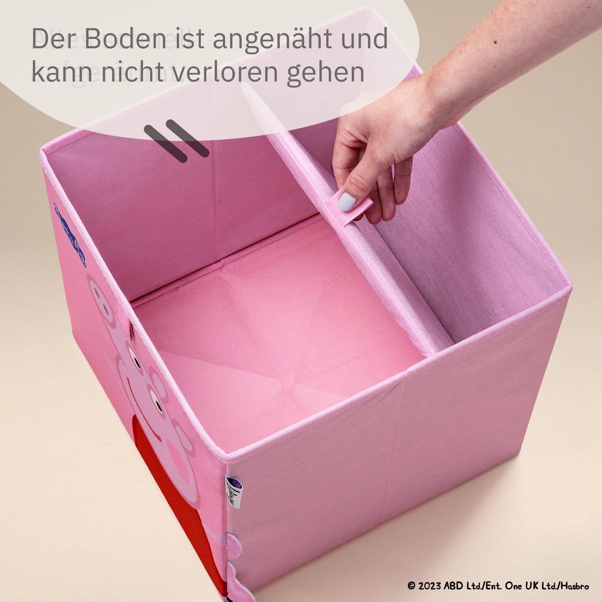 Aufbewahrungsbox Peppa Pig tanzend, 30x30x30cm