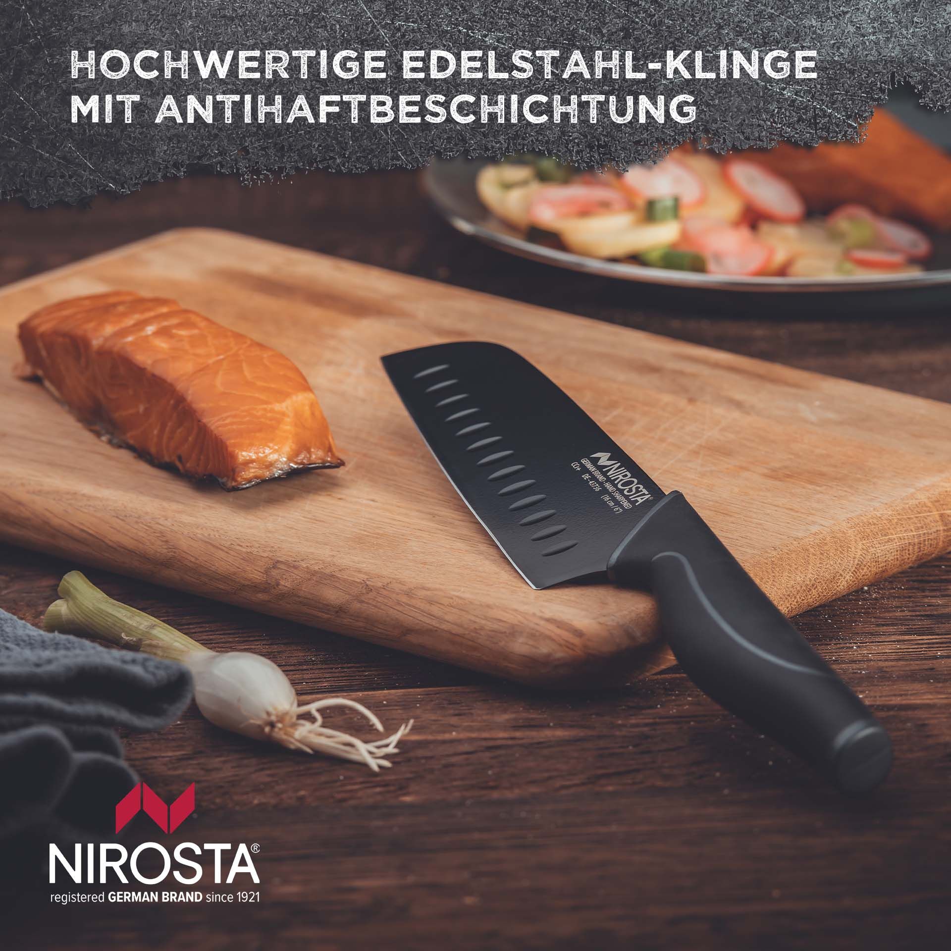 Santokumesser Wave, 16cm Klinge