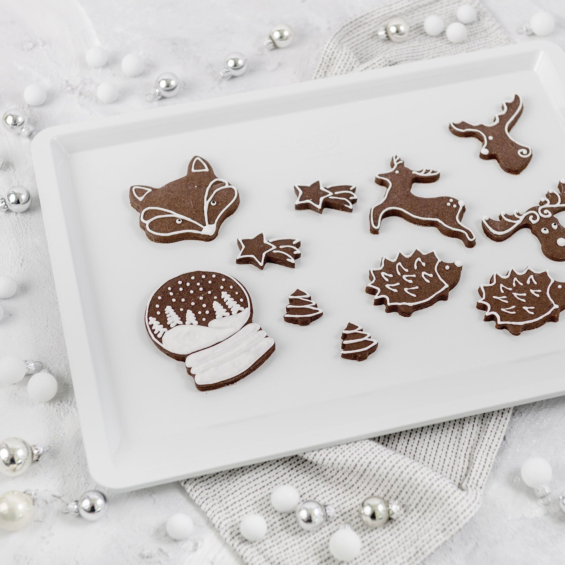 Back- und Plätzchenblech White Christmas Baking