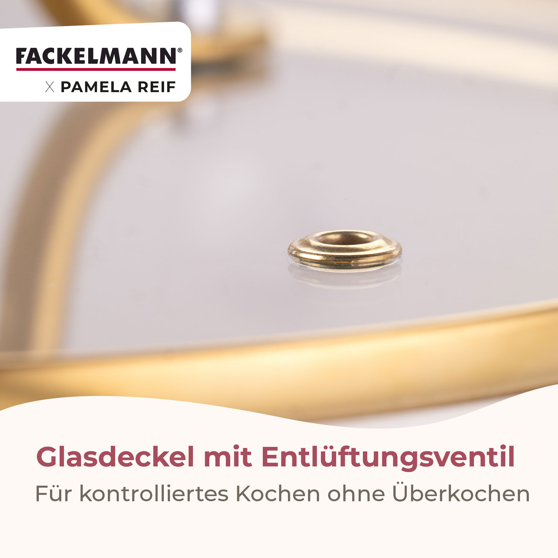 Pamela Reif Stielkasserolle mit Deckel Signature, Ø16cm