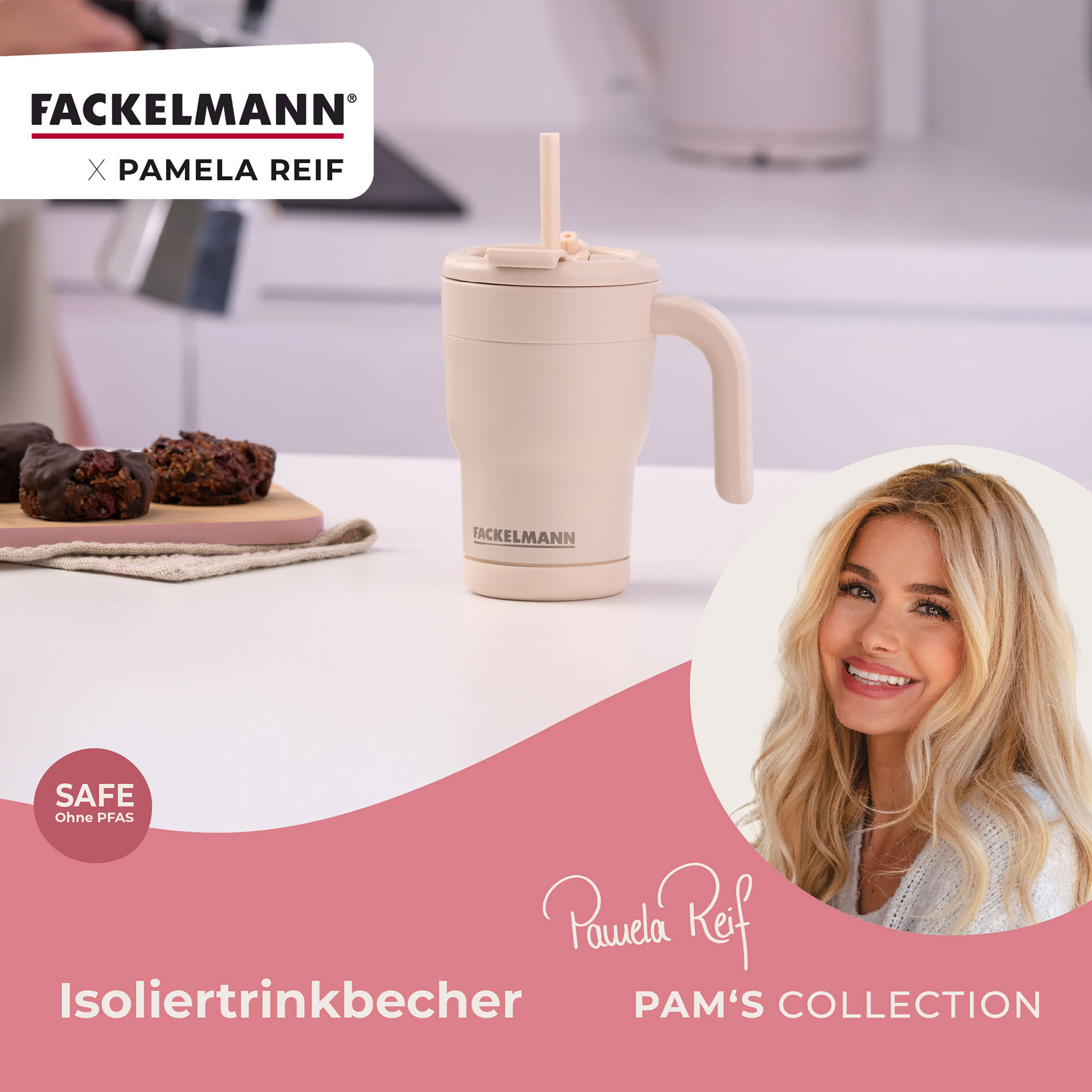 Pamela Reif Thermotrinkbecher Pastell Beige, 420ml