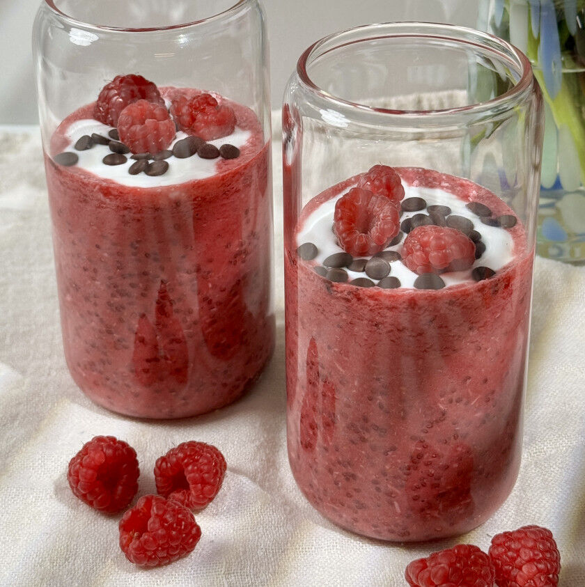 Himbeer-Chia-Pudding