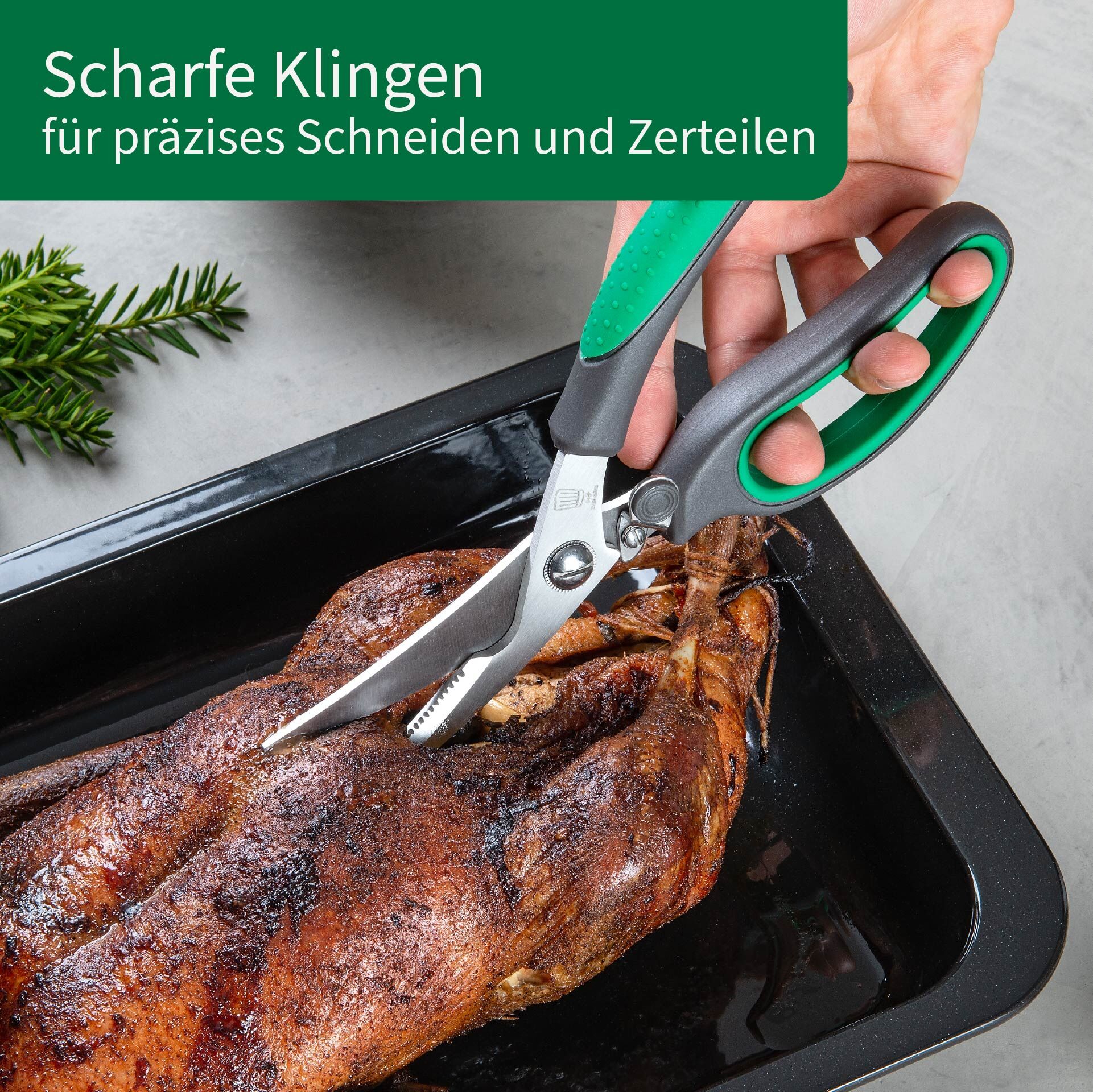 Geflügelschere Softgrip, 23cm, Edelstahl