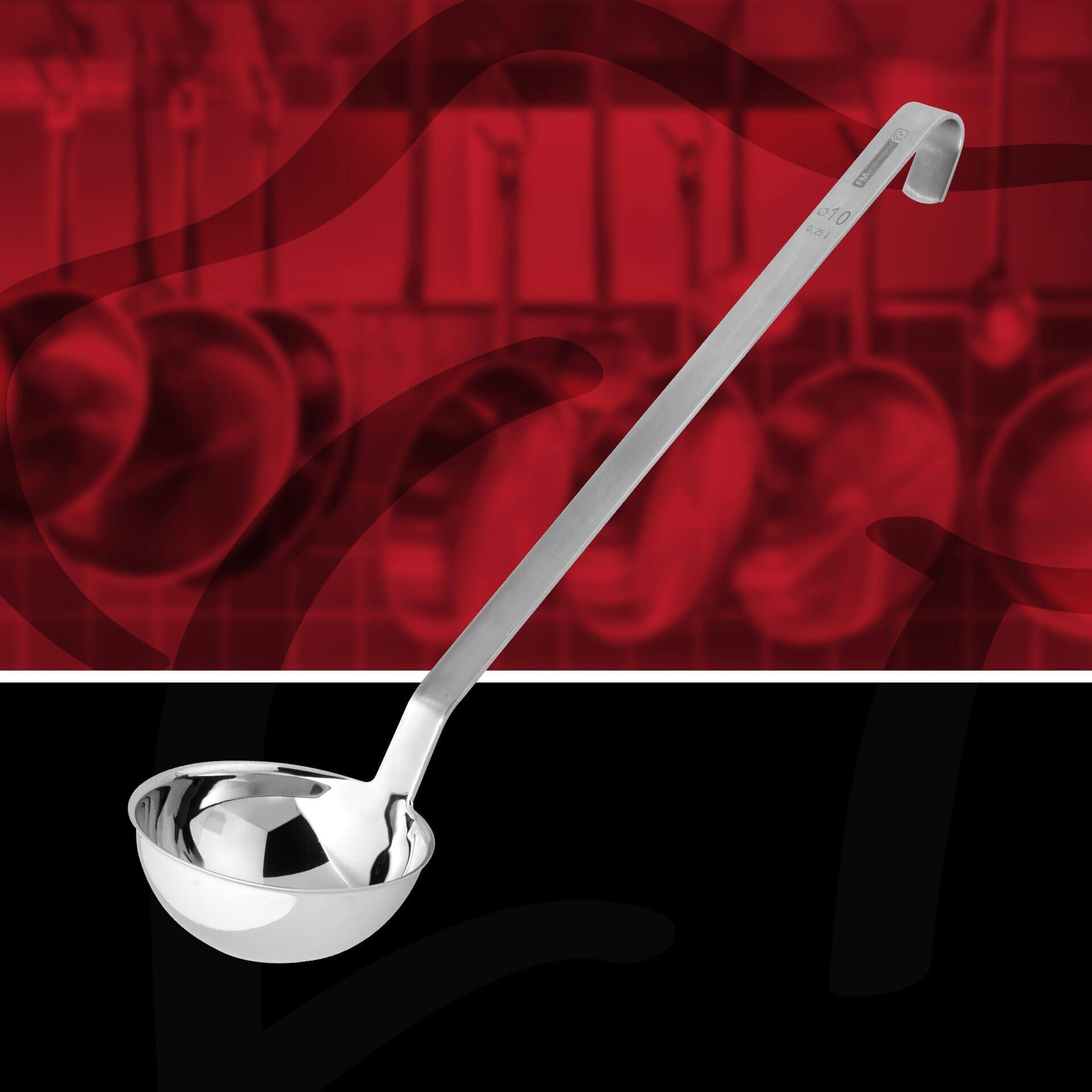 Profi-Schöpflöffel, 43cm, Edelstahl