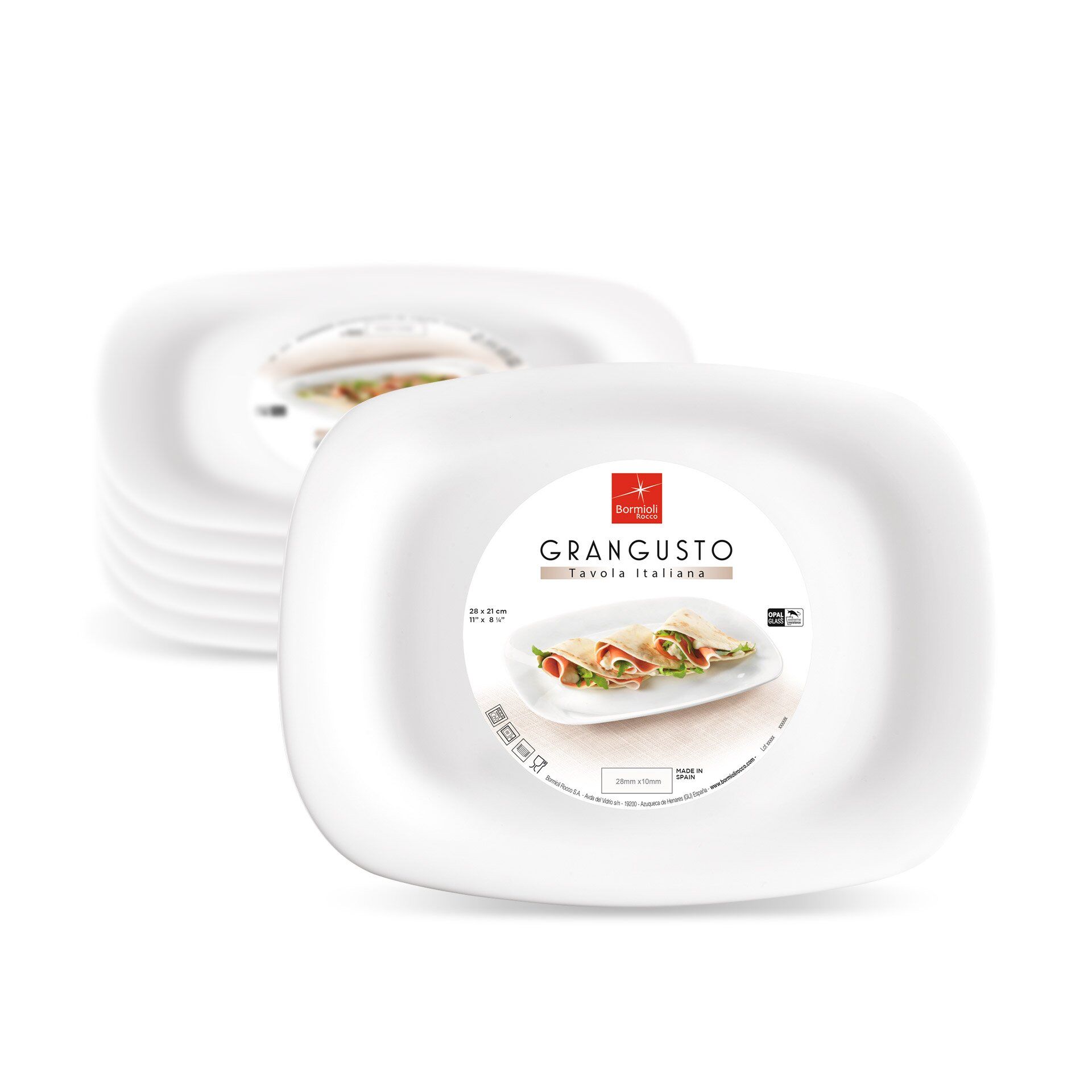 Teller-Set "Grangusto Piadina Servierplatte", 6-tlg