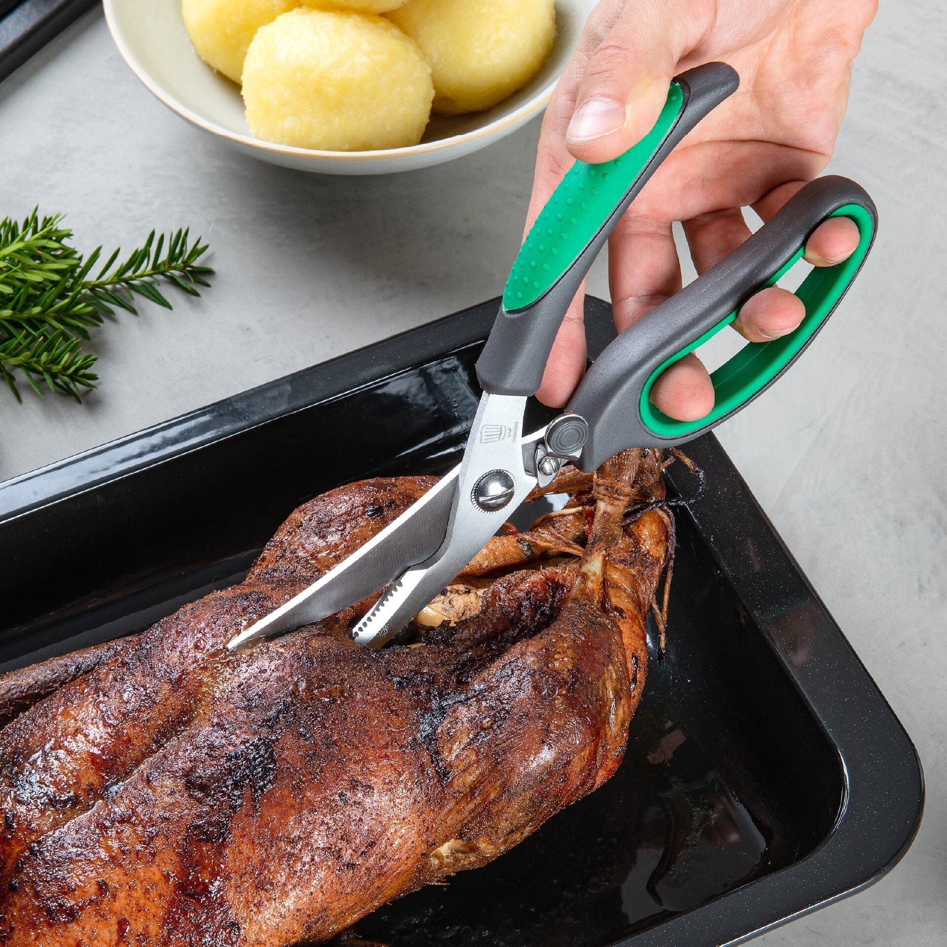 Geflügelschere Softgrip, 23cm, Edelstahl