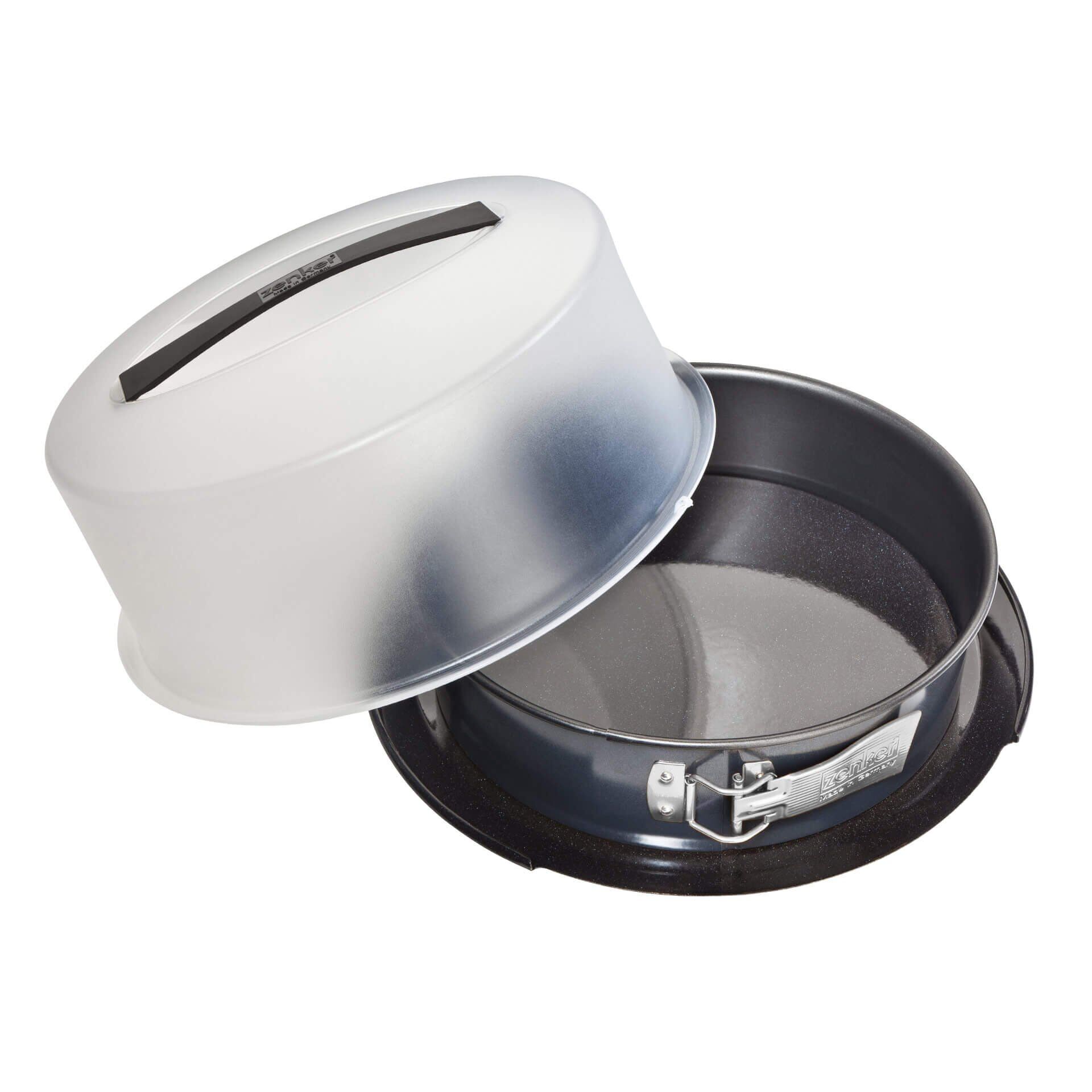 Springform mit Flachboden, Auslaufschutz & Deckel Deluxe, Ø28cm
