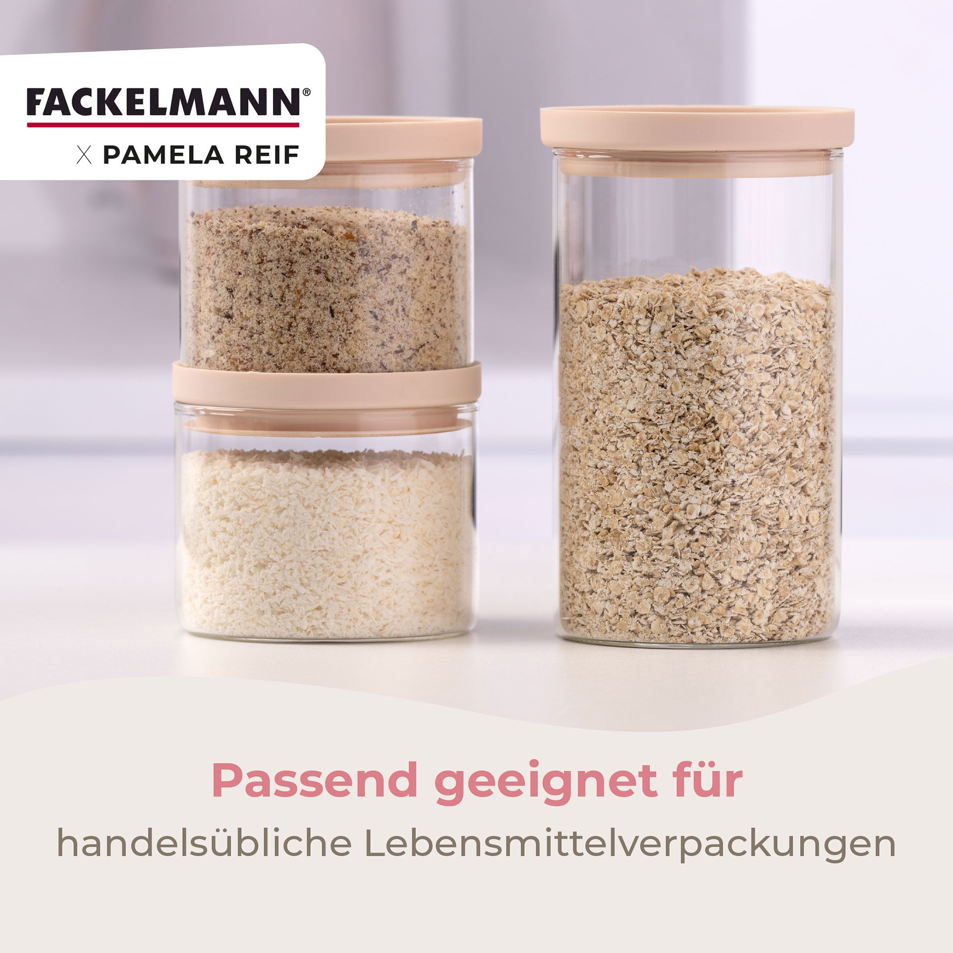 Pamela Reif Vorratsglas 500ml, stapelbar
