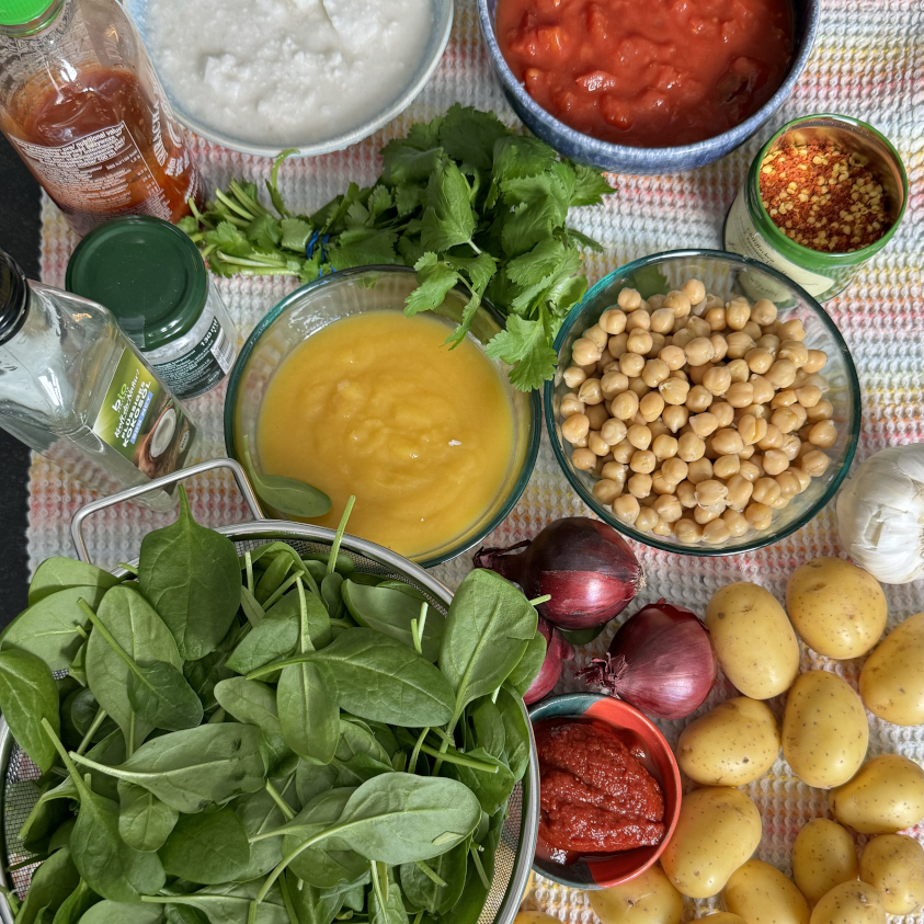 Kartoffel-Kichererbsen-Eintopf