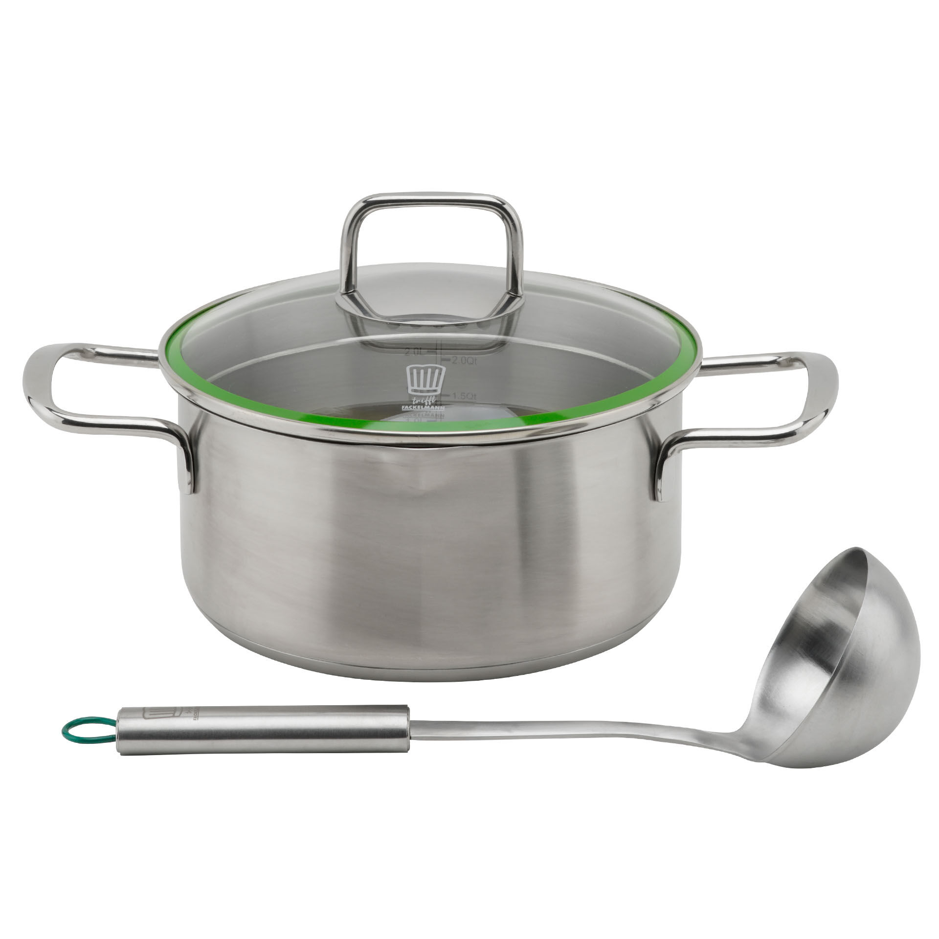 Koch-Set Kochtopf & Schöpflöffel, 2-tlg