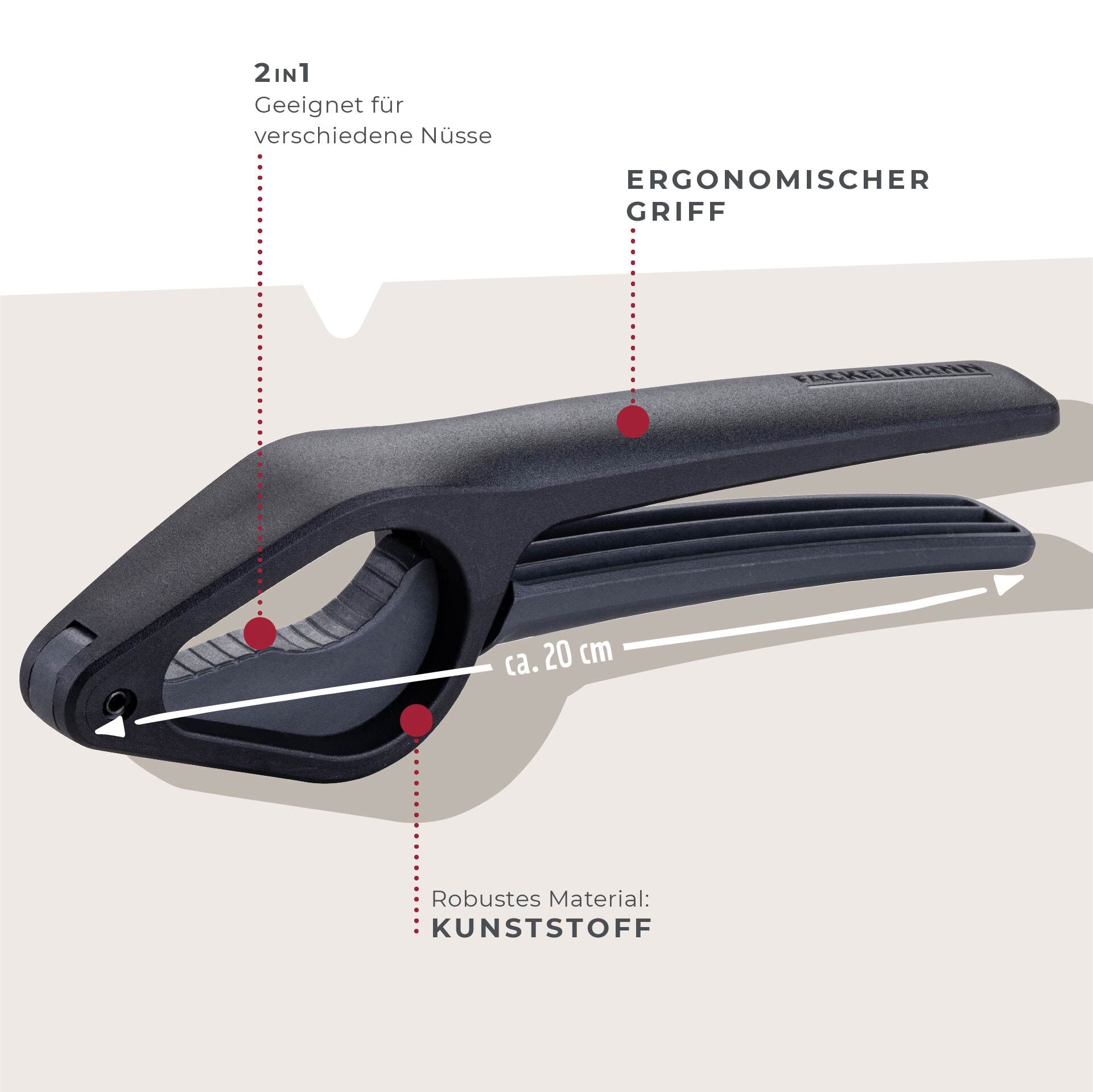 Nussknacker Statement, 20cm