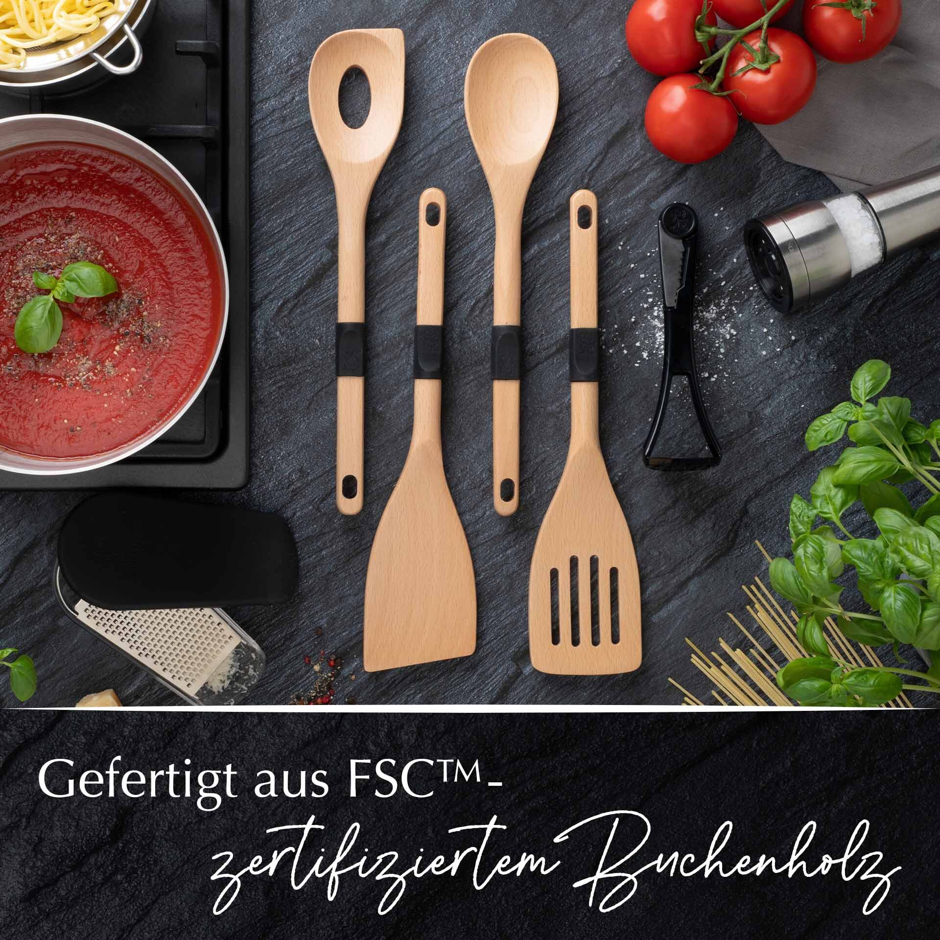 Pfannenwender mit Schlitzen, 31cm