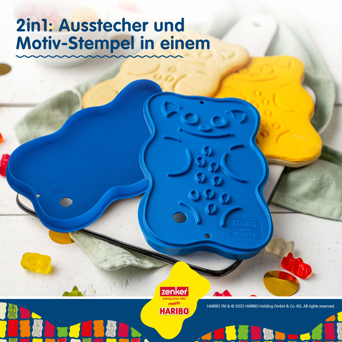 Ausstecher mit Stempel HARIBO Goldbär, XXL