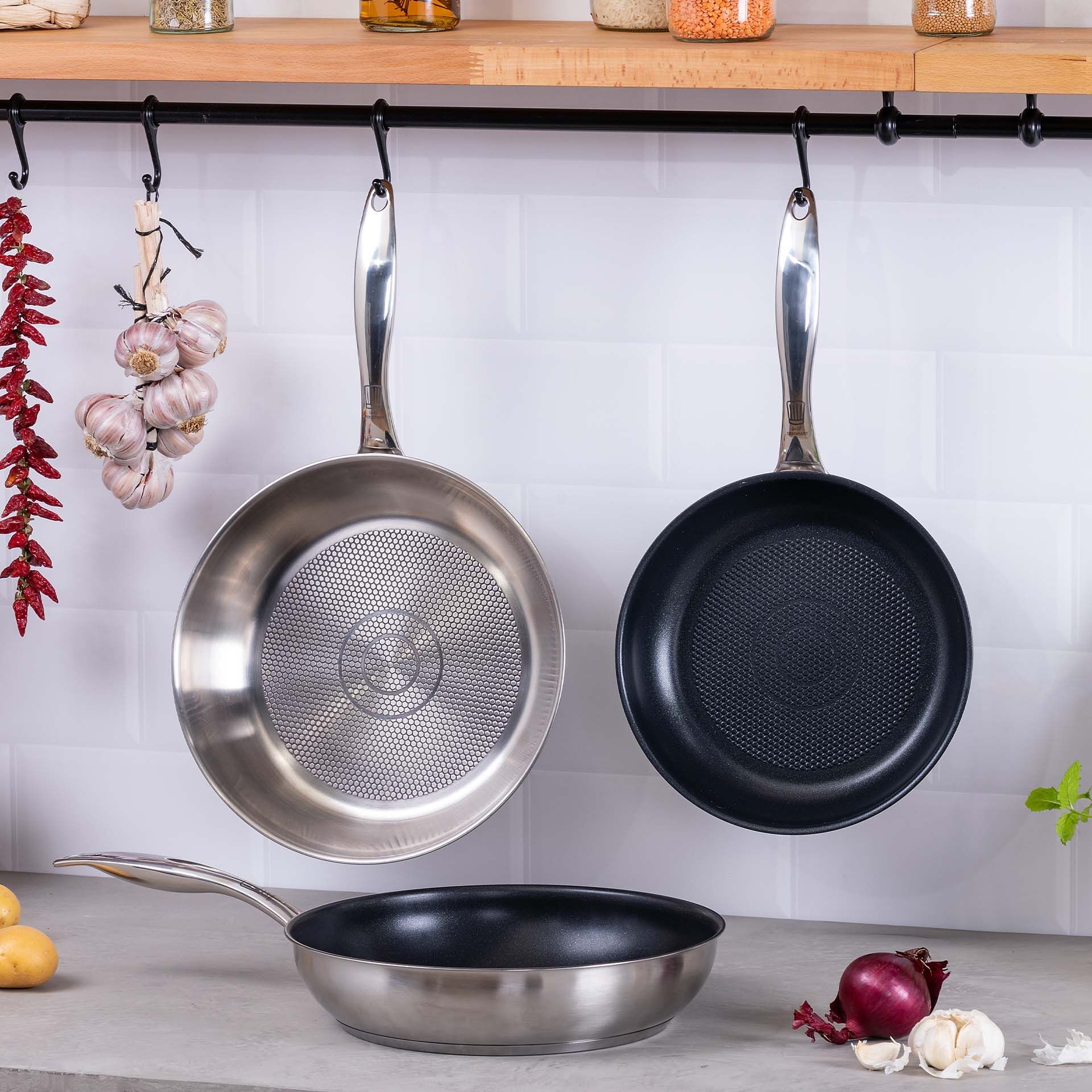 Bratpfanne München, Ø28cm, Edelstahl