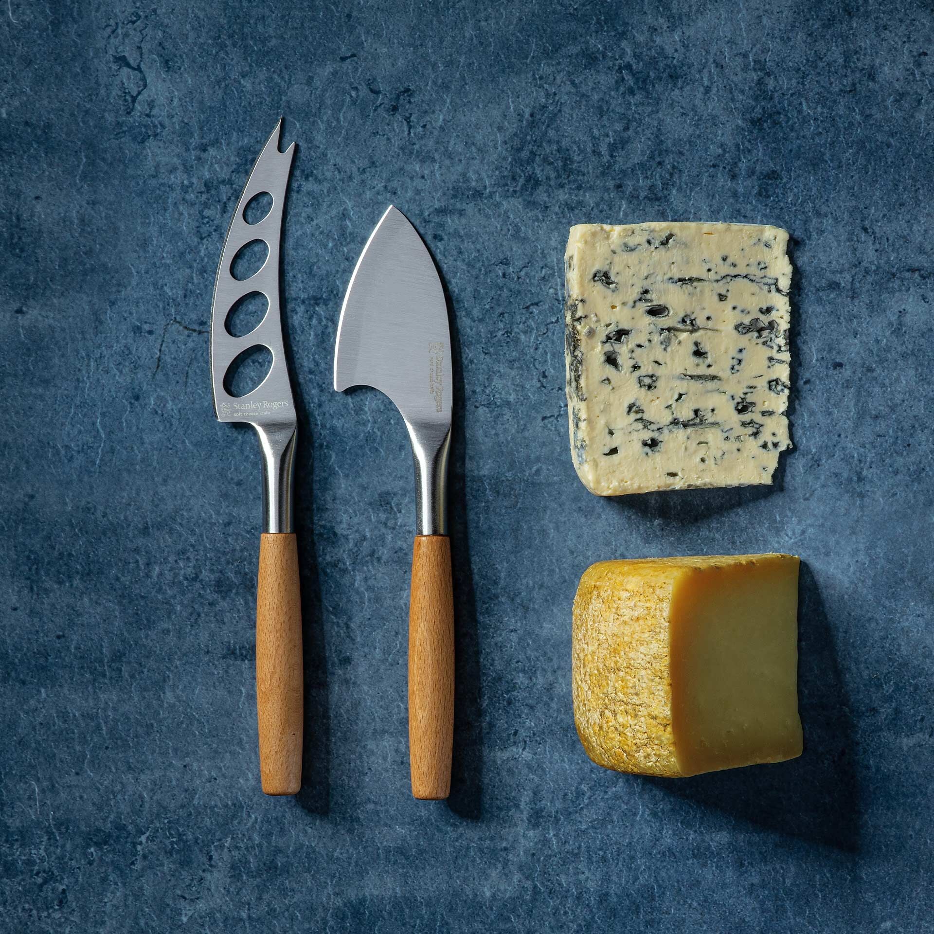 Käsemesser-Set für Weich- und Hartkäse, 2-teilig