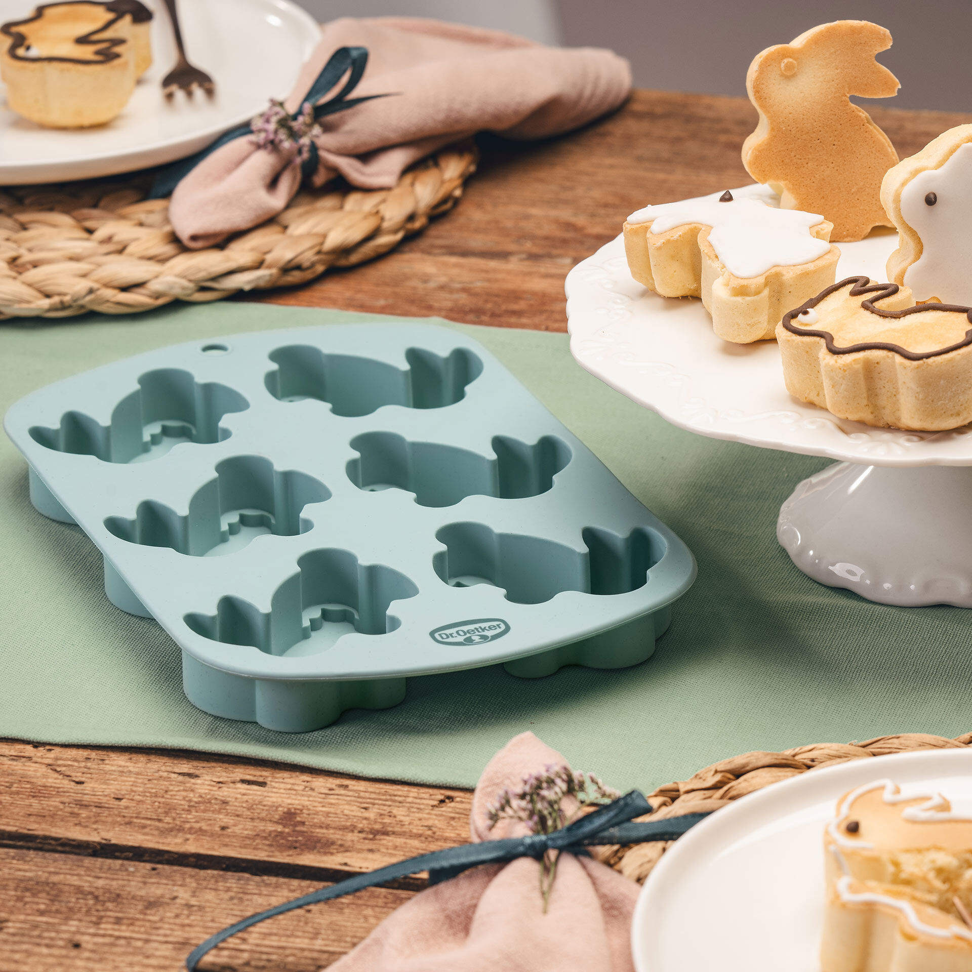 Backform Häschen Vintage Oster Manufaktur, Silikon, 6cm