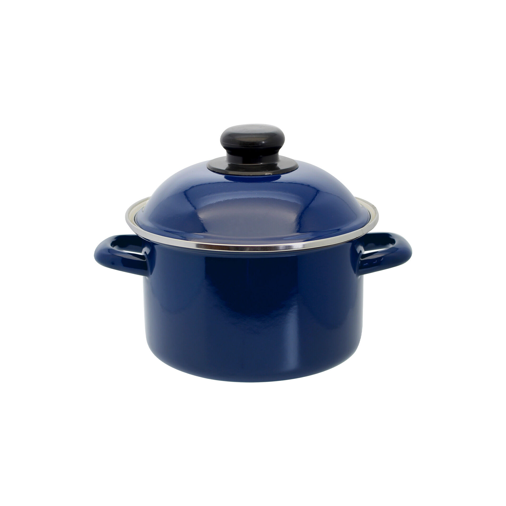 Kochtopf mit Deckel Retro Royalblau, Ø16cm