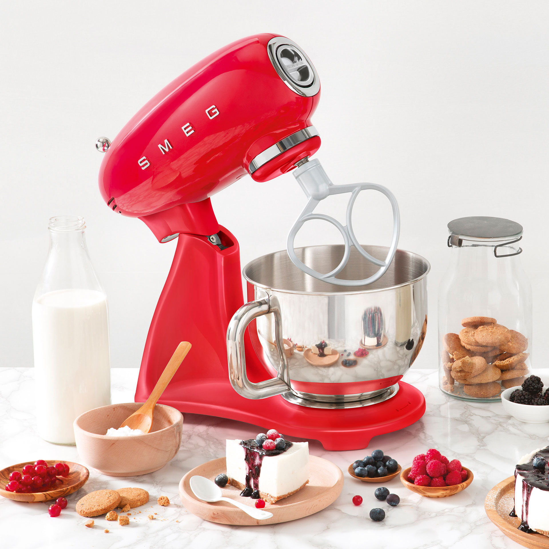 Küchenmaschine Rot Vollfarbe