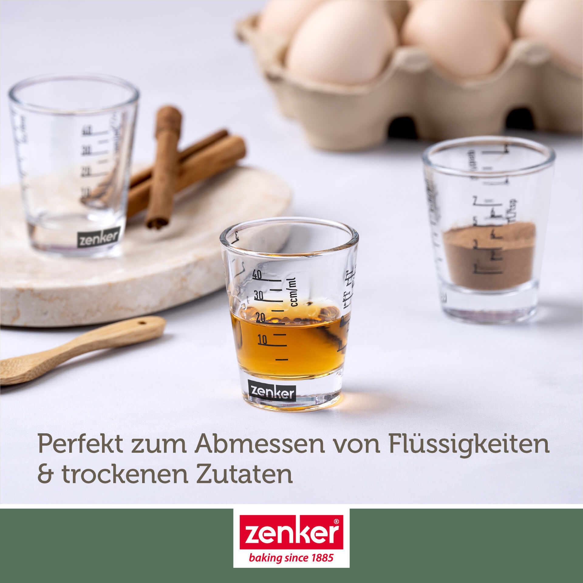 Mini-Messbecher, Glas, 40ml