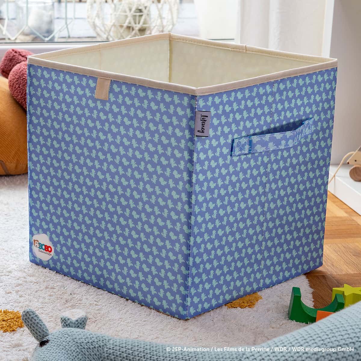 Aufbewahrungsbox Bobo, blau, 33x33x33cm