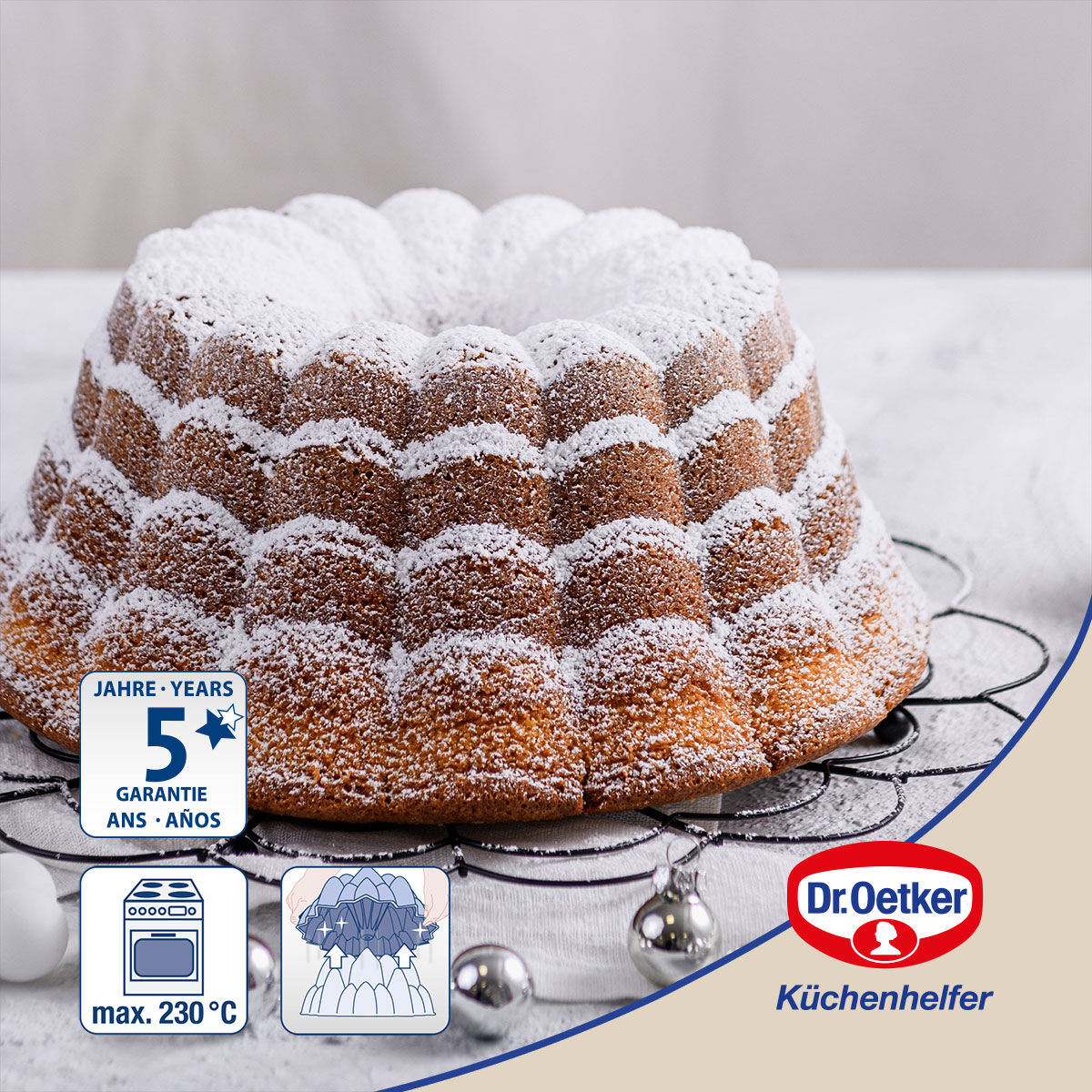 Gugelhupfform Floral Back-Kunst, Ø24cm