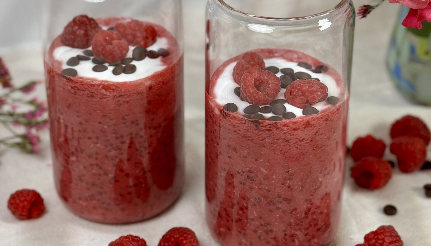 Himbeer-Chia-Pudding Himbeer-Chia-Pudding