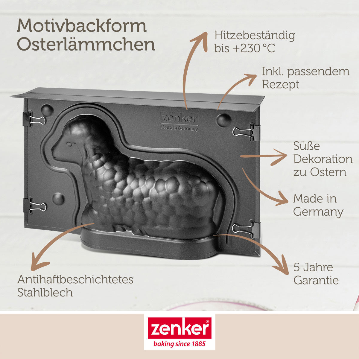Backform Lamm Mini Special-Season, 23,5x15cm