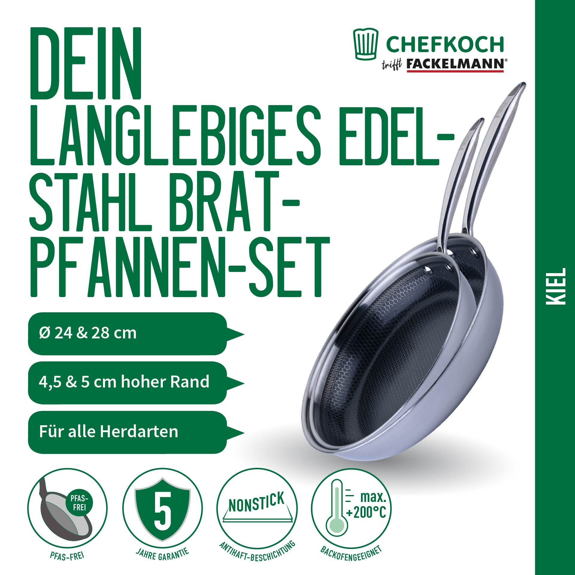 Pfannen-Set Kiel  Ø24+28cm