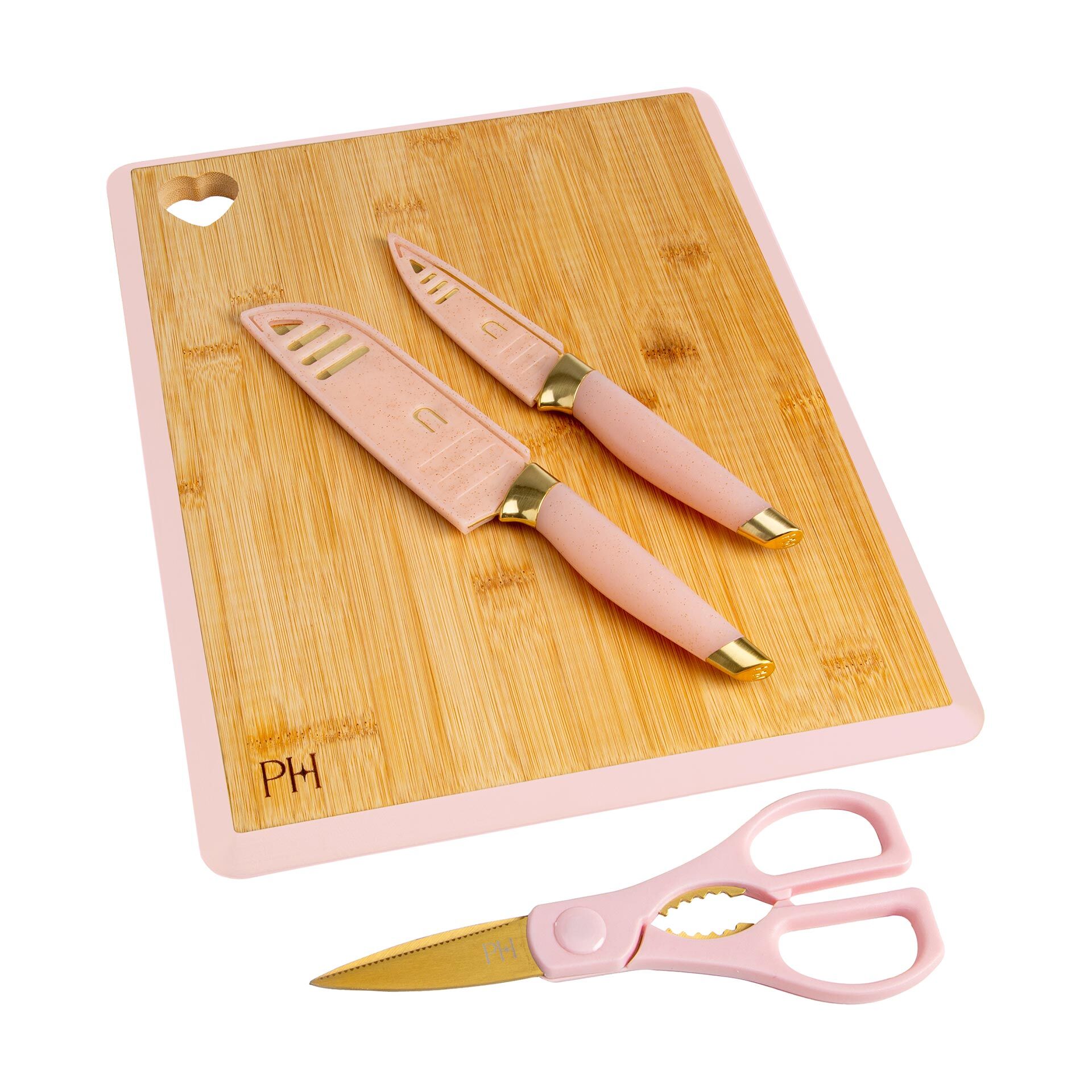 Küchenhelfer-Set inkl. Messer, Schere und Brett, 6-teilig