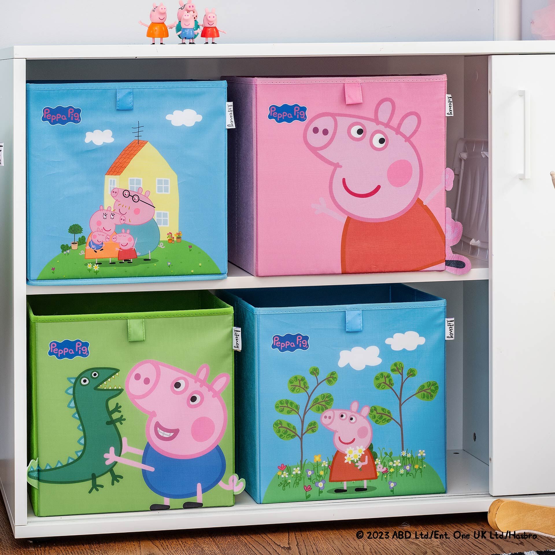Aufbewahrungsbox Peppa Pig 4er Set, 30x30x30cm