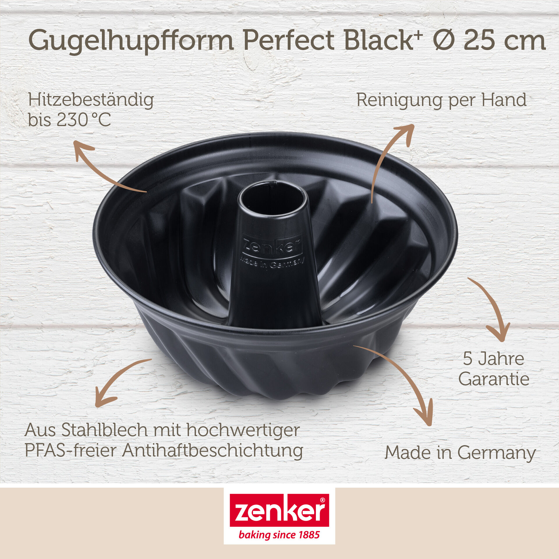 Gugelhupfform Perfect Black+, Ø25cm