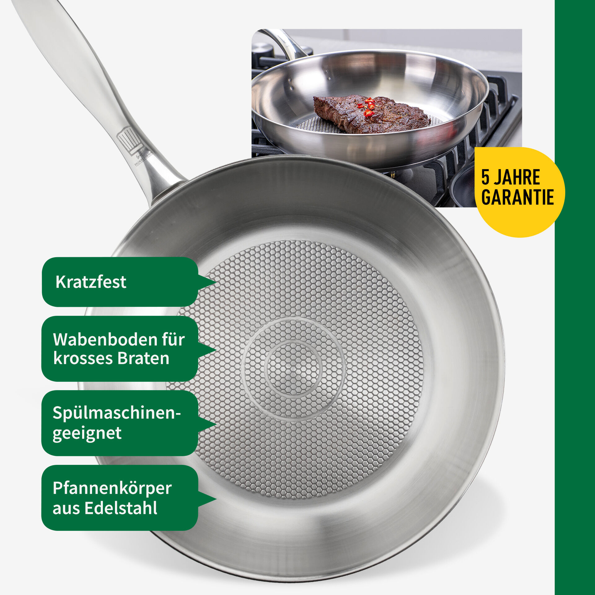 Pfannen-Set München Edelstahl 2-teilig