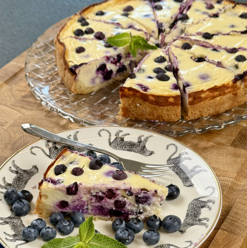 Blaubeer-Käsekuchen