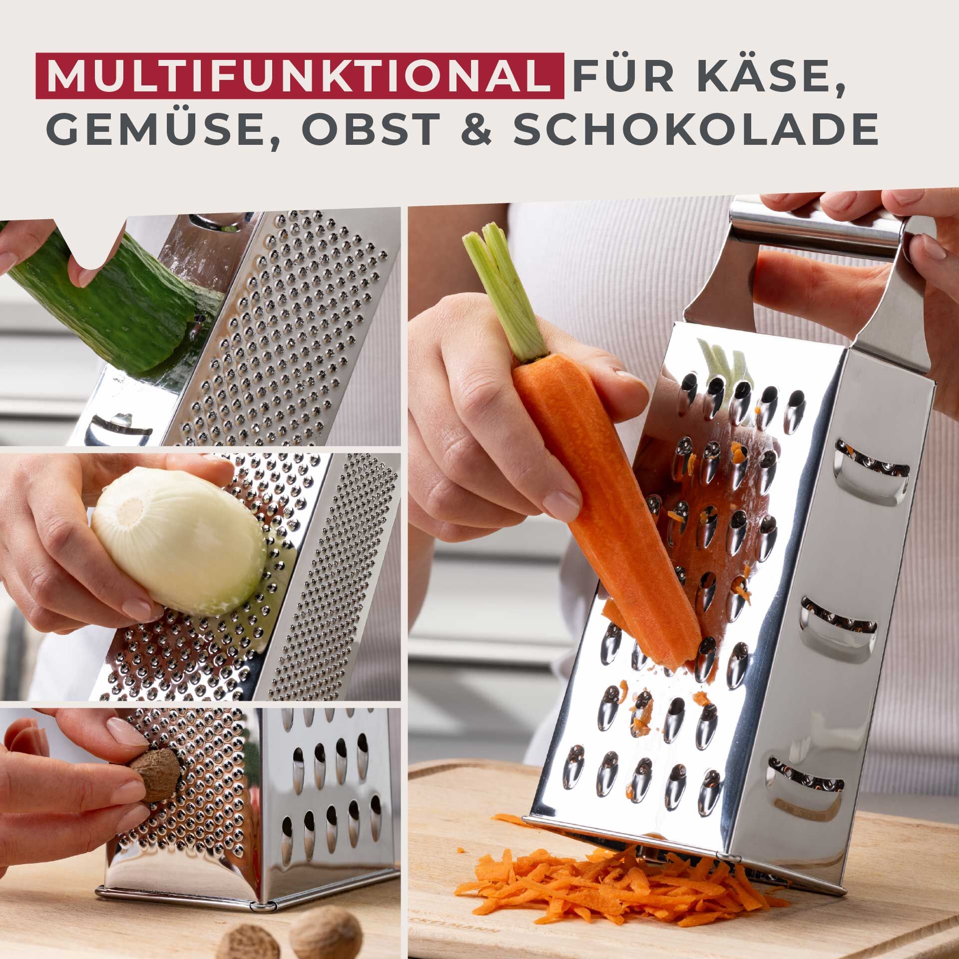 Vierkantreibe Essential, Edelstahl