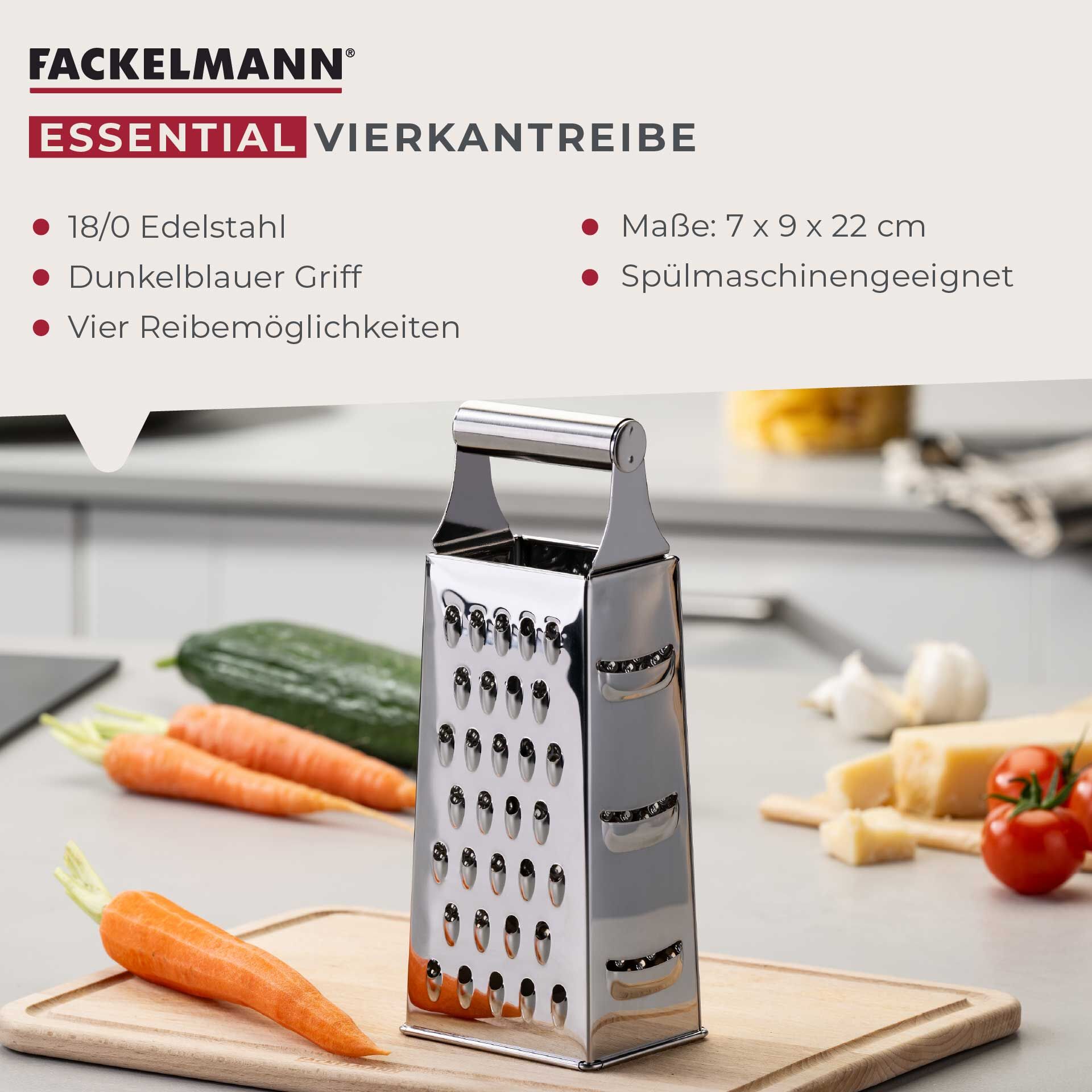 Vierkantreibe Essential, Edelstahl